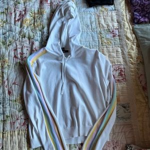 white cropped hoodie. Forever 21. size S